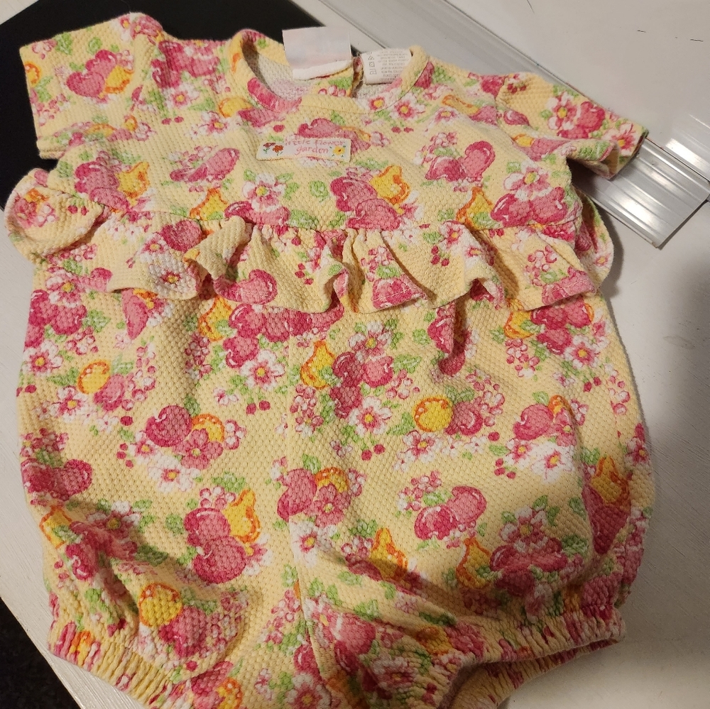 Baby Girl's Small Steps vintage one piece romper.